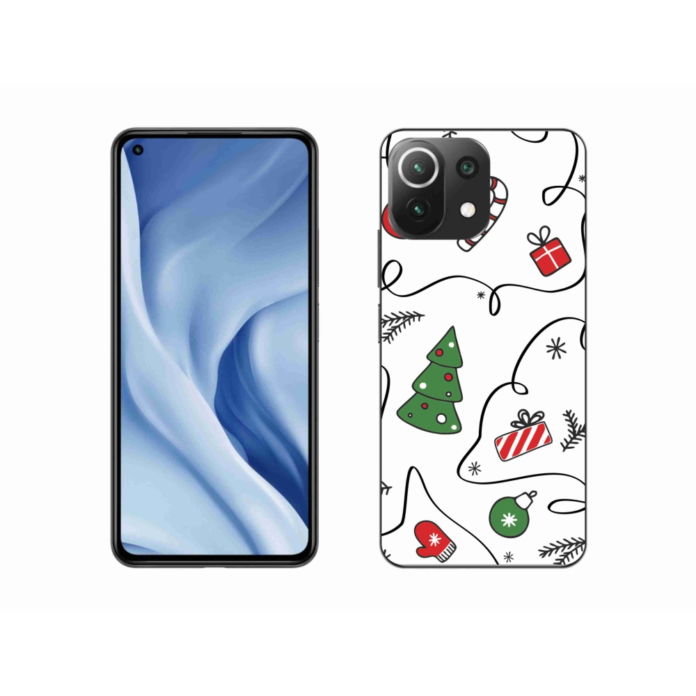 Gelový kryt mmCase na Xiaomi 11 Lite 5G NE - vánoční motivy