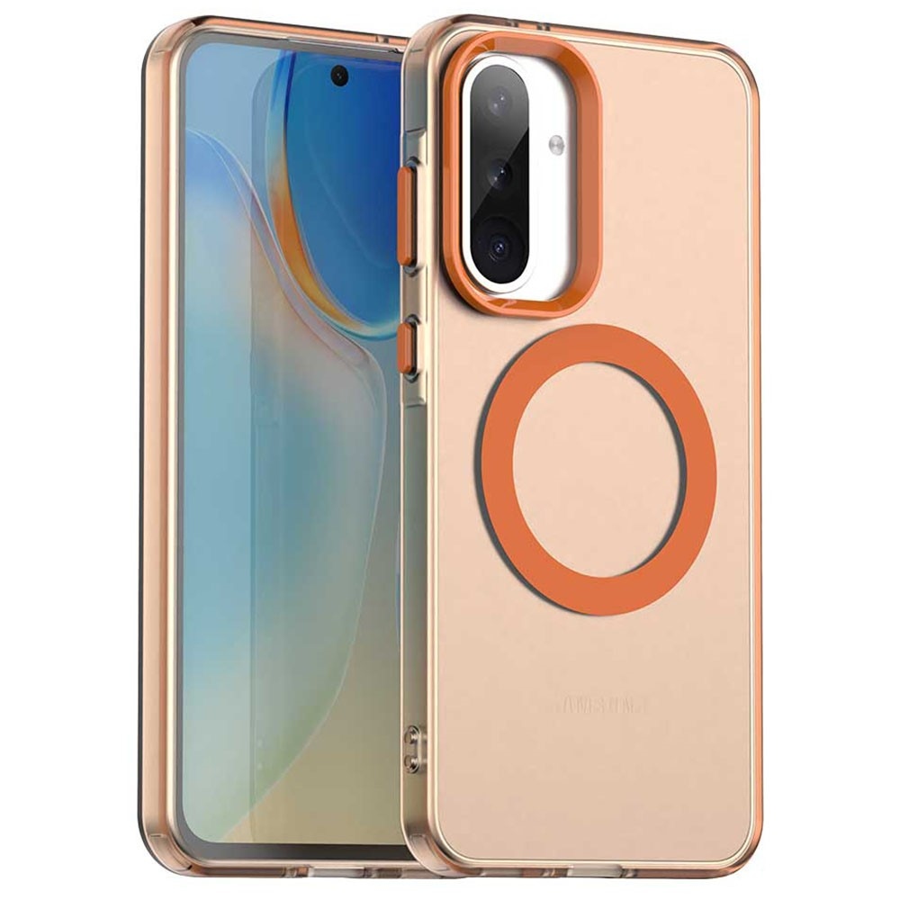 Candy gelový obal s MagSafe na Samsung Galaxy A36 5G/A56 5G - oranžový