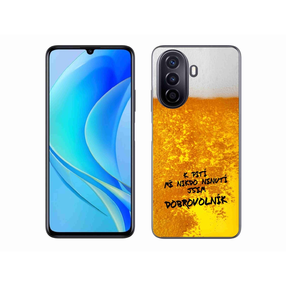 Gelový kryt mmCase na Huawei Nova Y70 - pivní motiv 4
