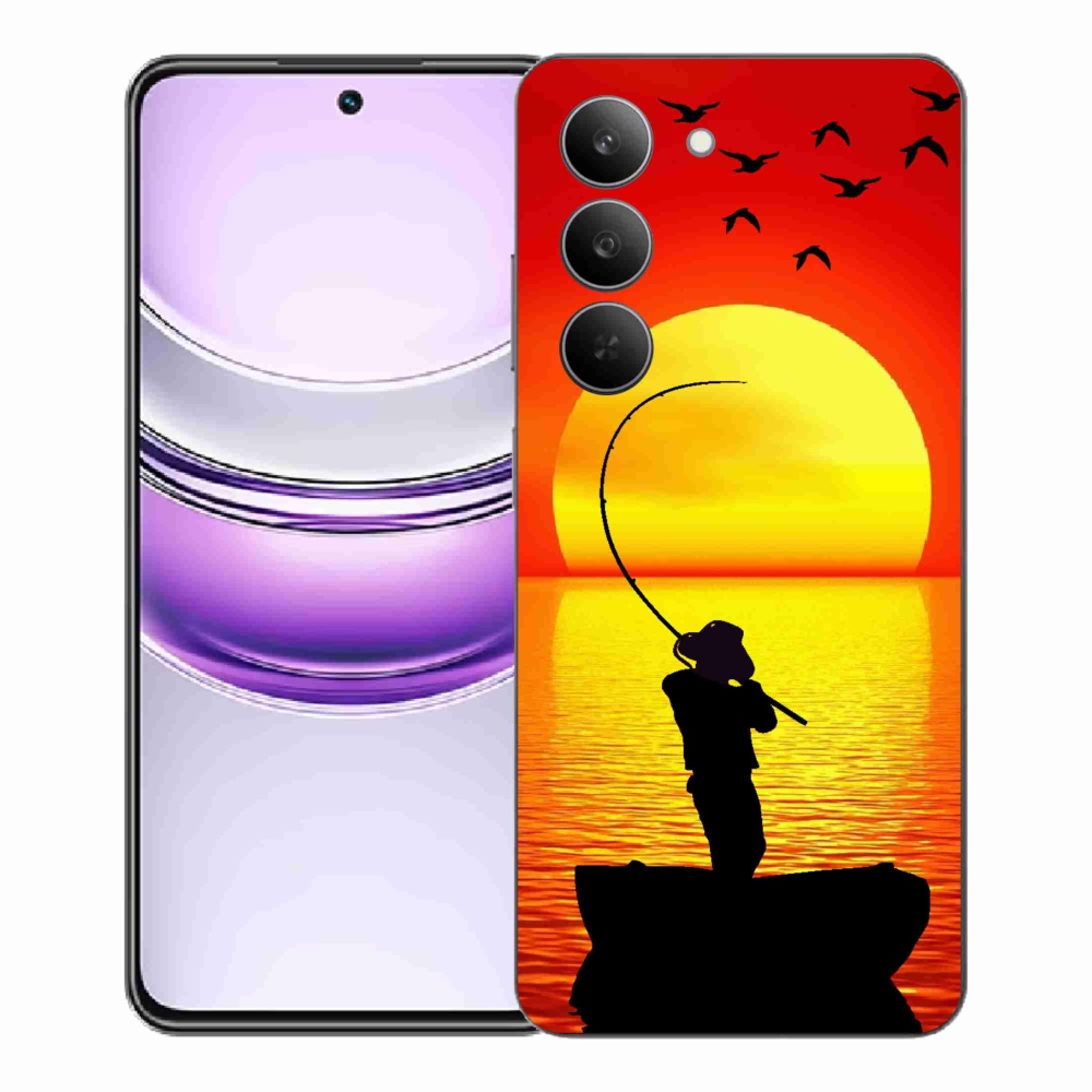 Gelový kryt mmCase na Realme 14x 5G - rybaření