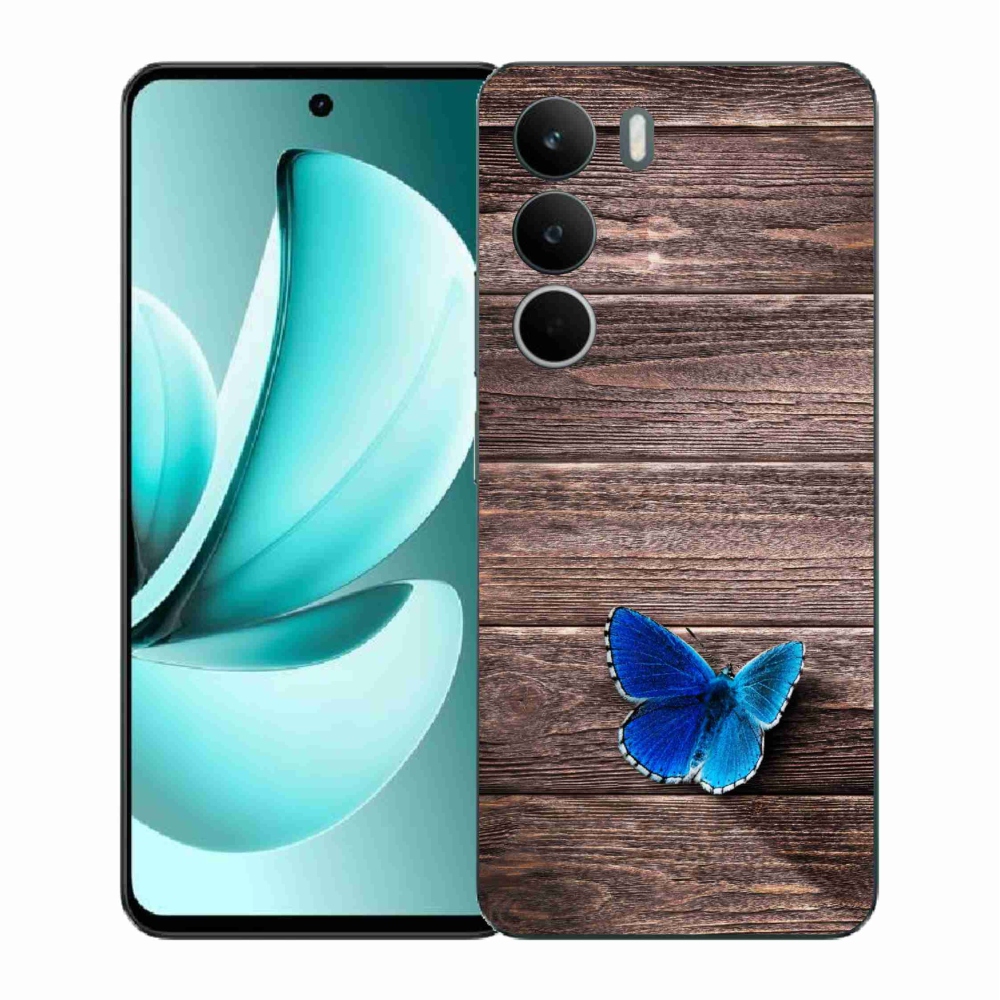 Gelový kryt mmCase na Realme C71 - modrý motýl 1