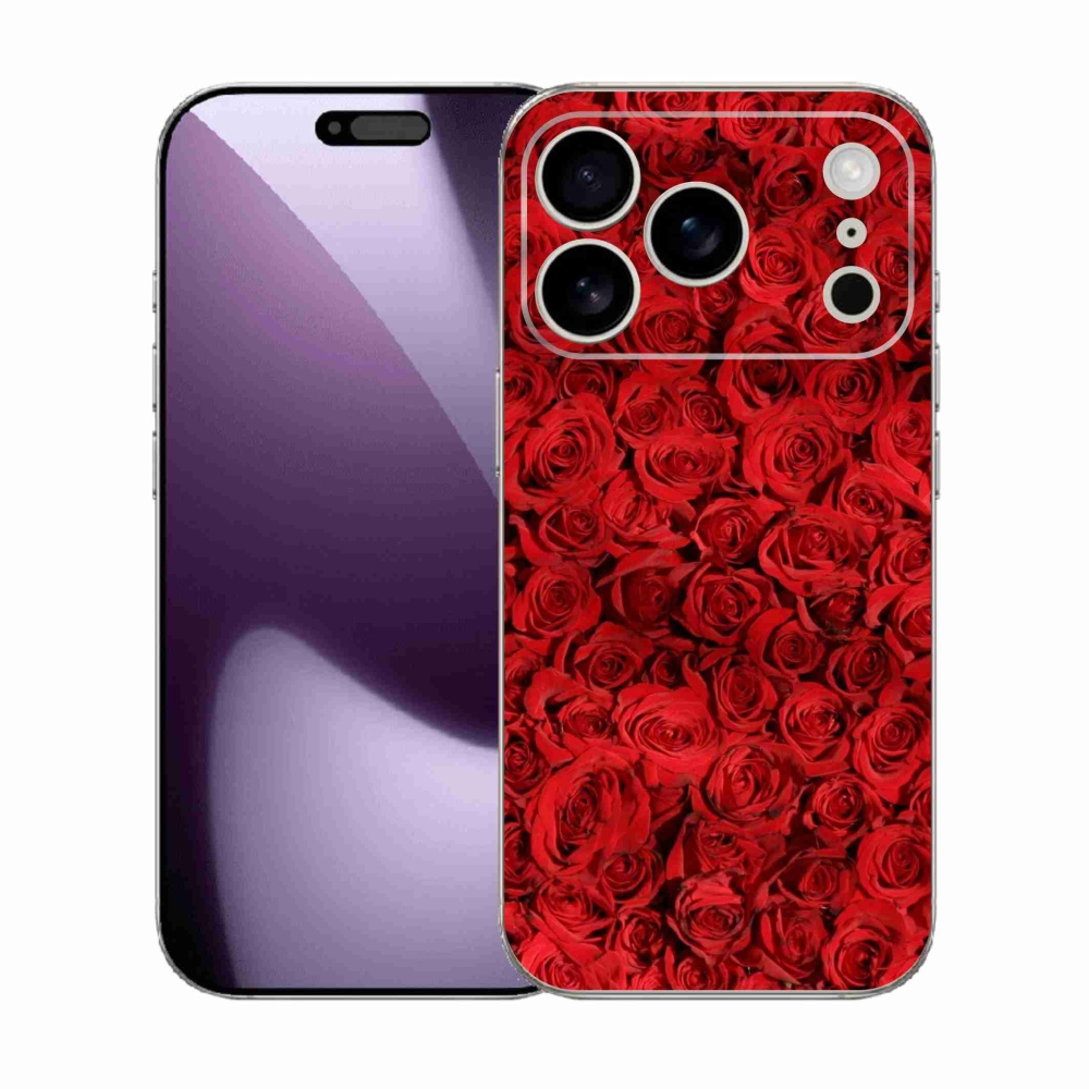 Gelový kryt mmCase na iPhone 17 Pro - růže