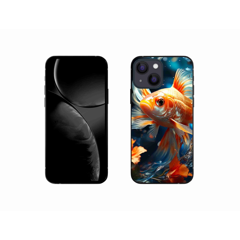 Gelový kryt mmCase na iPhone 13 mini - rybka