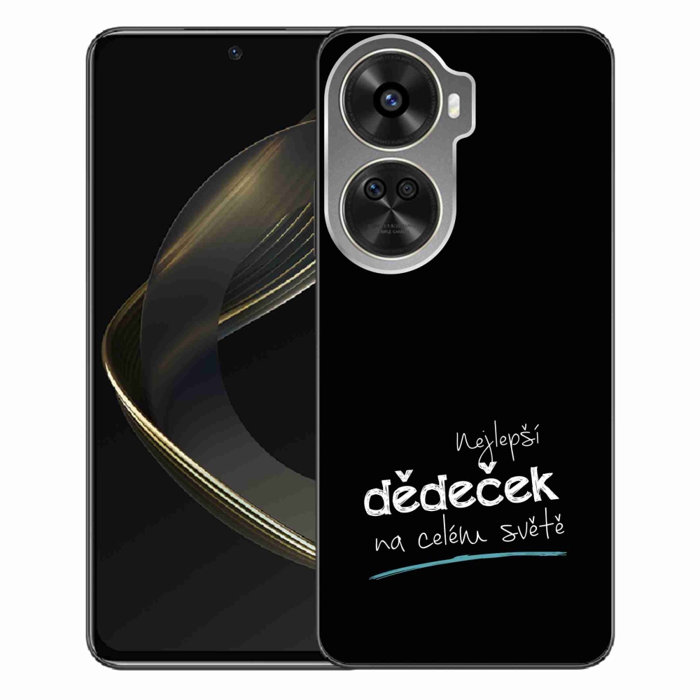 Gelový kryt mmCase na Huawei Nova 12 SE - nejlepší dědeček 3 černé pozadí