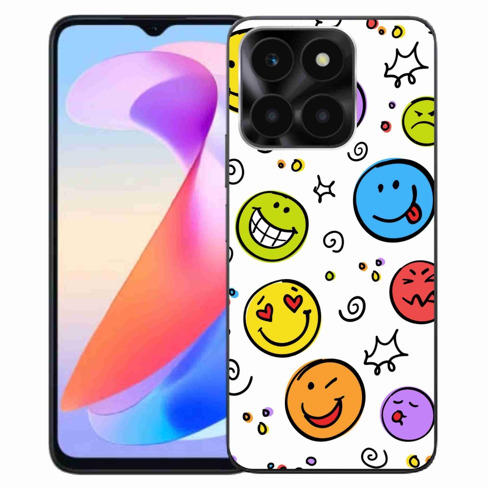 Gelový kryt mmCase na Honor X6a - smajlíci