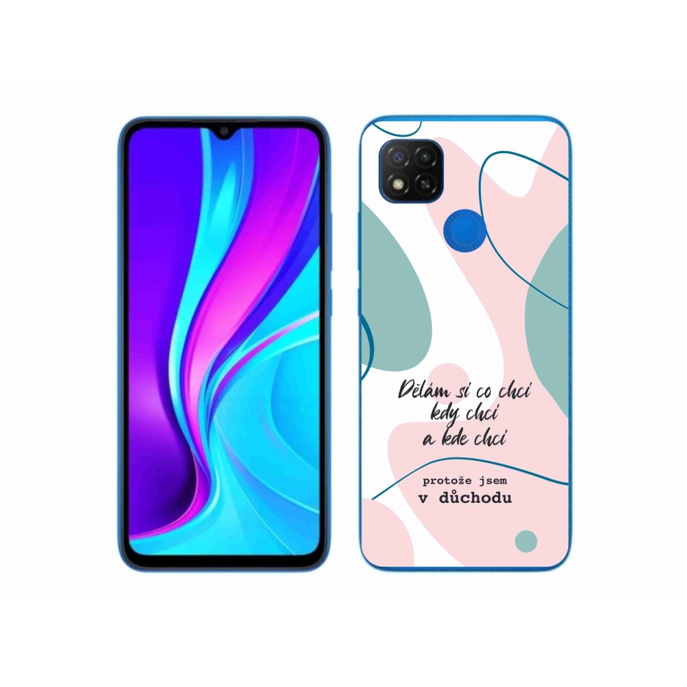 Gelový kryt mmCase na Xiaomi Redmi 9C - vtipný text 10 bílé pozadí