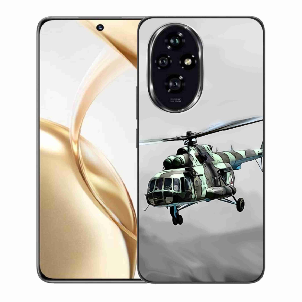 Gelový kryt mmCase na Honor 200 5G - vojenský vrtulník