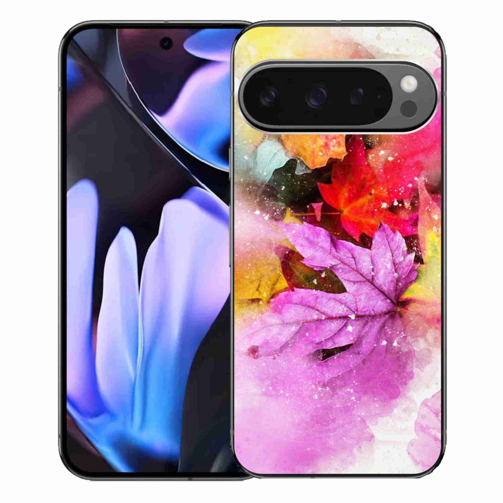Gelový kryt mmCase na Google Pixel 9 Pro XL - barevné listy