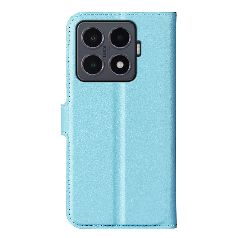 Litchi knížkové pouzdro na Xiaomi 15T Pro - modré