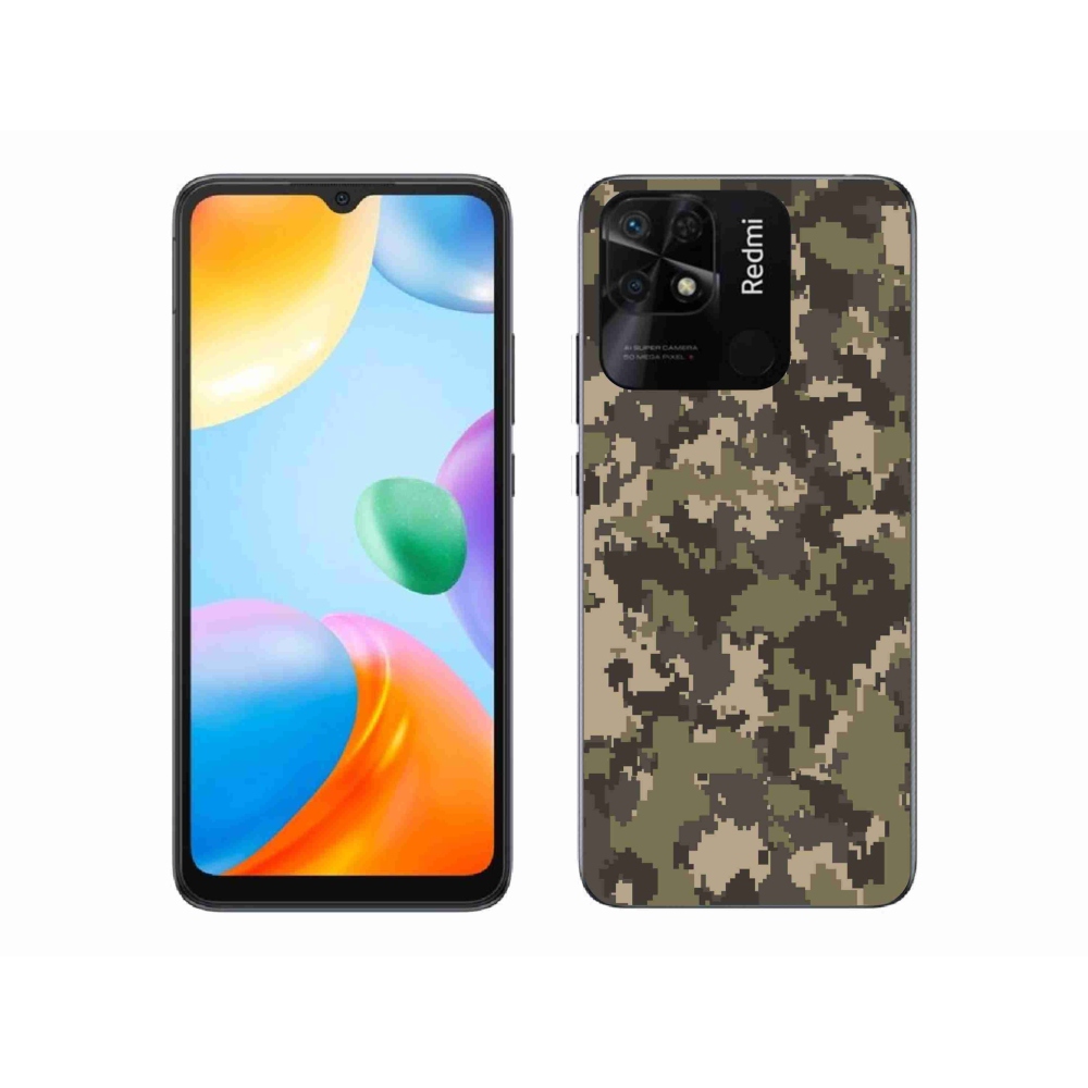 Gelový kryt mmCase na Xiaomi Redmi 10C - maskáčový vzor 12