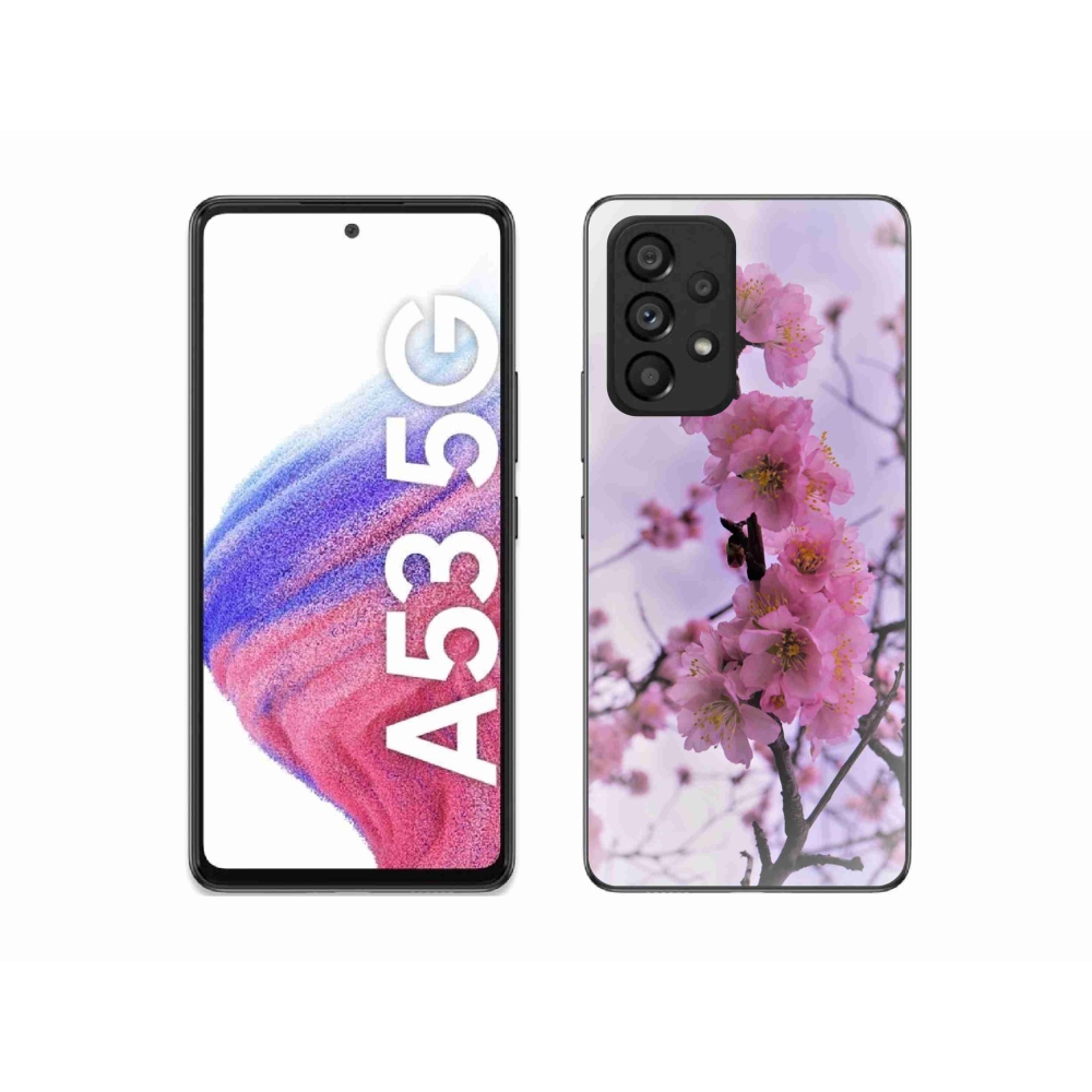Gelový kryt mmCase na Samsung Galaxy A53 5G - květiny 7