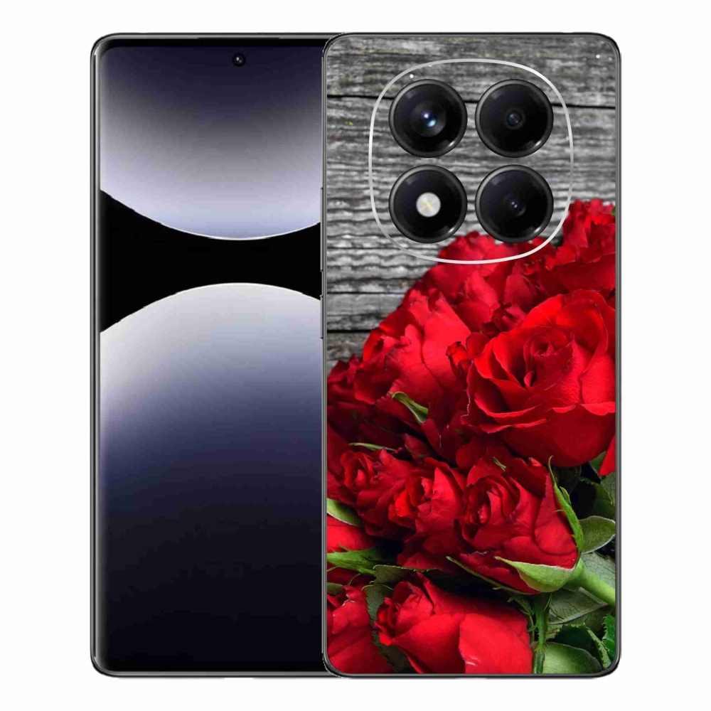Gelový kryt mmCase na Xiaomi Redmi Note 14 Pro - červené růže