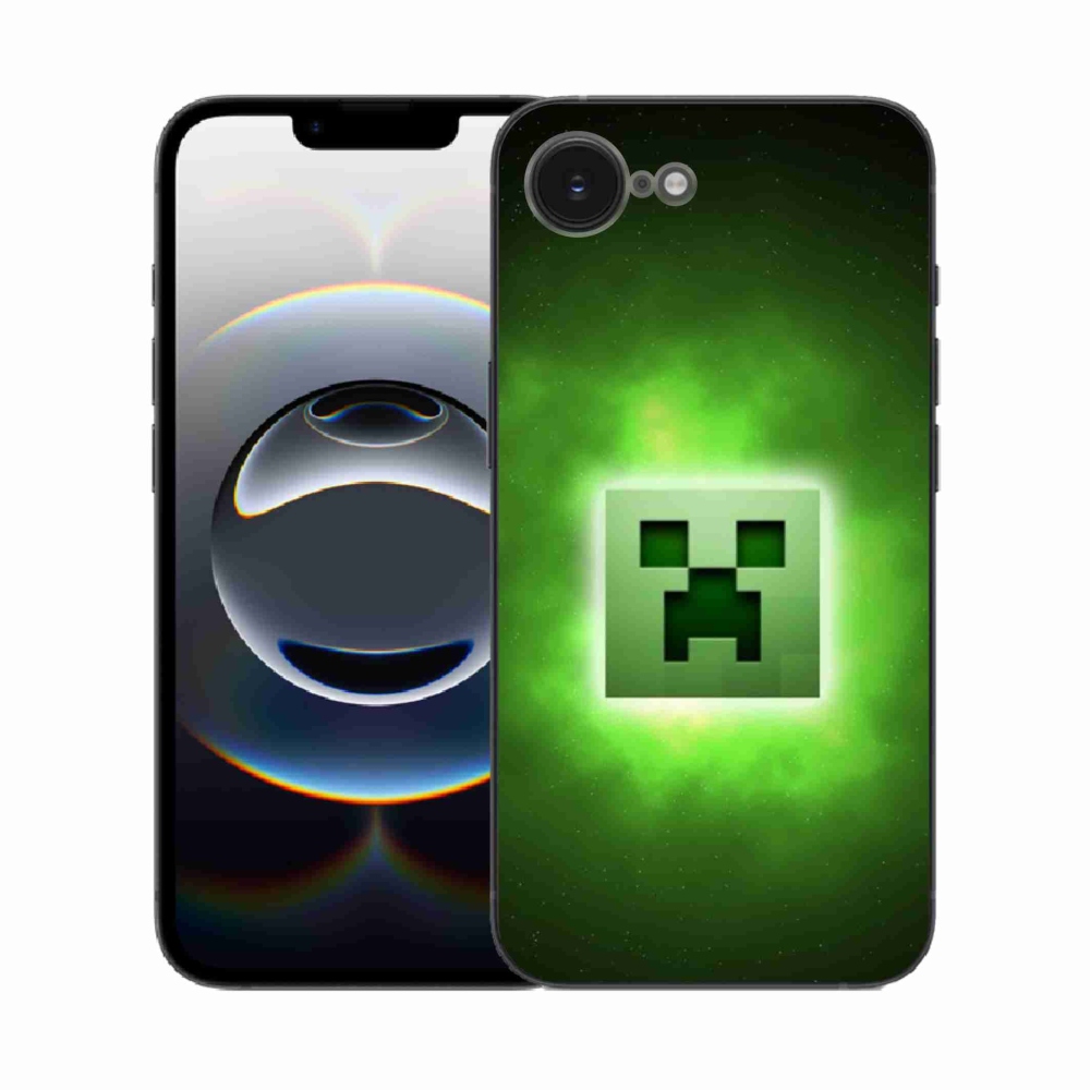 Gelový kryt mmCase na iPhone 16e - minecraft