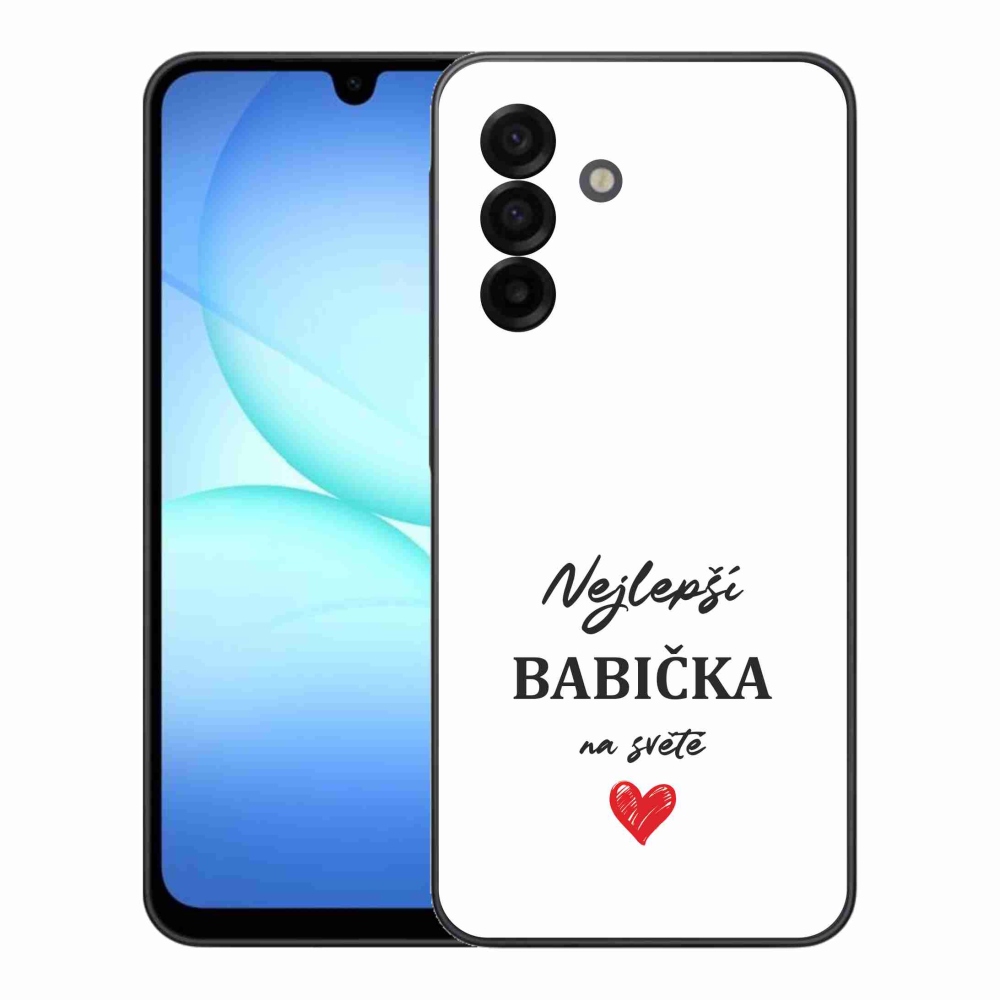 Gelový kryt mmCase na Samsung Galaxy A17 4G/5G - nejlepší babička 1 bílé pozadí