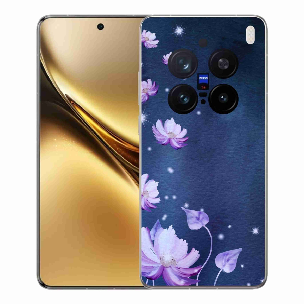 Gelový kryt mmCase na Vivo X200 Pro 5G - padající květy