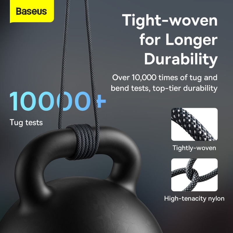 Baseus Dynamic Series Fast Charging Datový Kabel USB-A - USB-C 100W 2m Slate gray