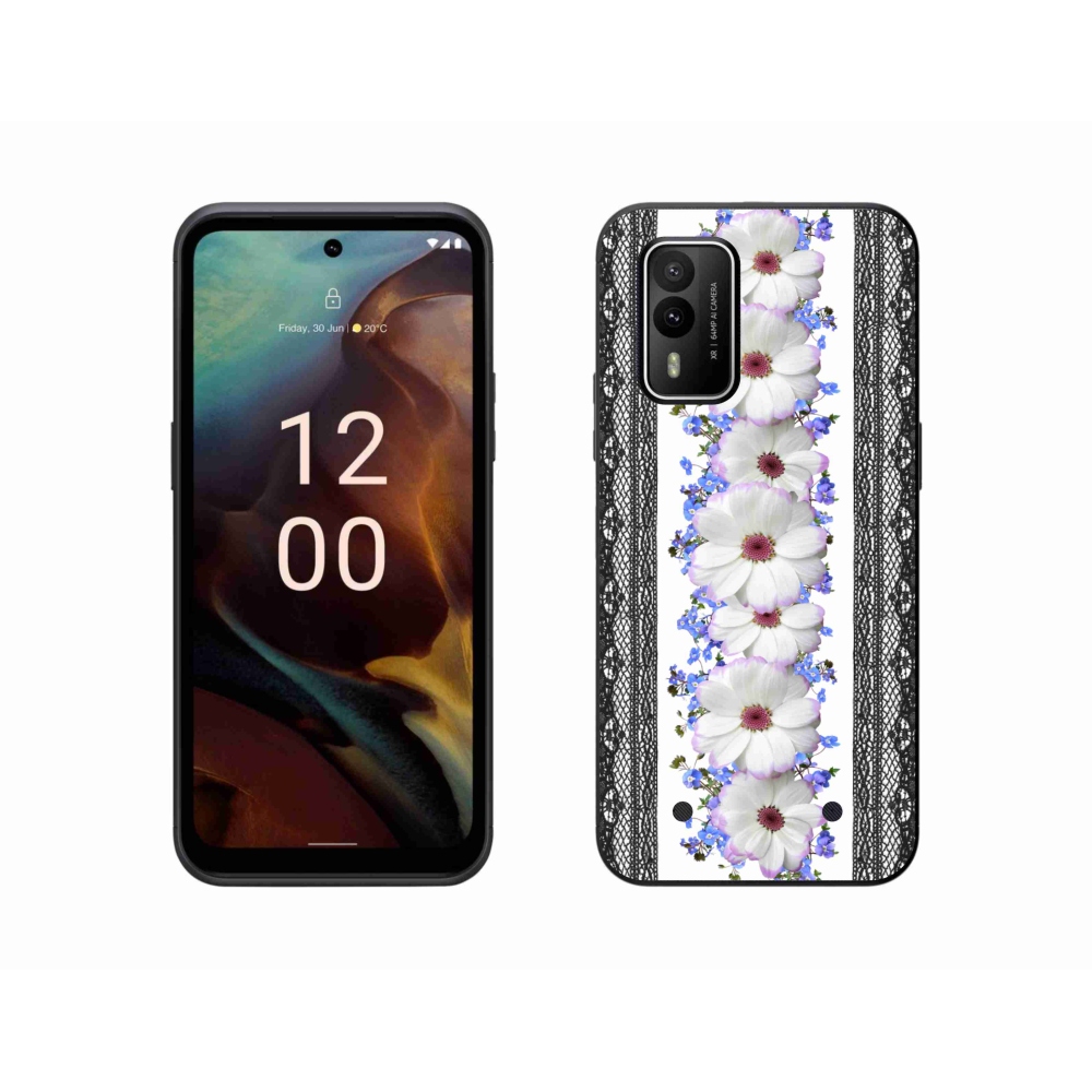 Gelový kryt mmCase na Nokia XR21 - květiny 8