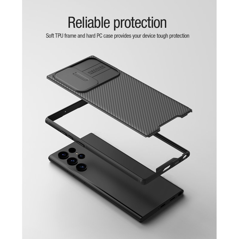 Nillkin CamShield PRO Magnetic Zadní Kryt pro Samsung Galaxy S22 Ultra Black