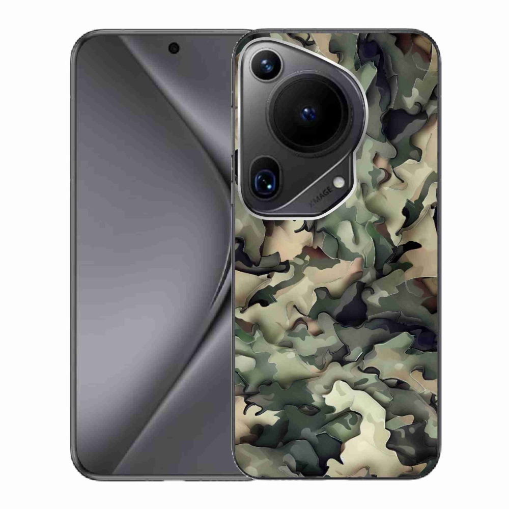 Gelový kryt mmCase na Huawei Pura 70 Ultra - maskáčový vzor 9