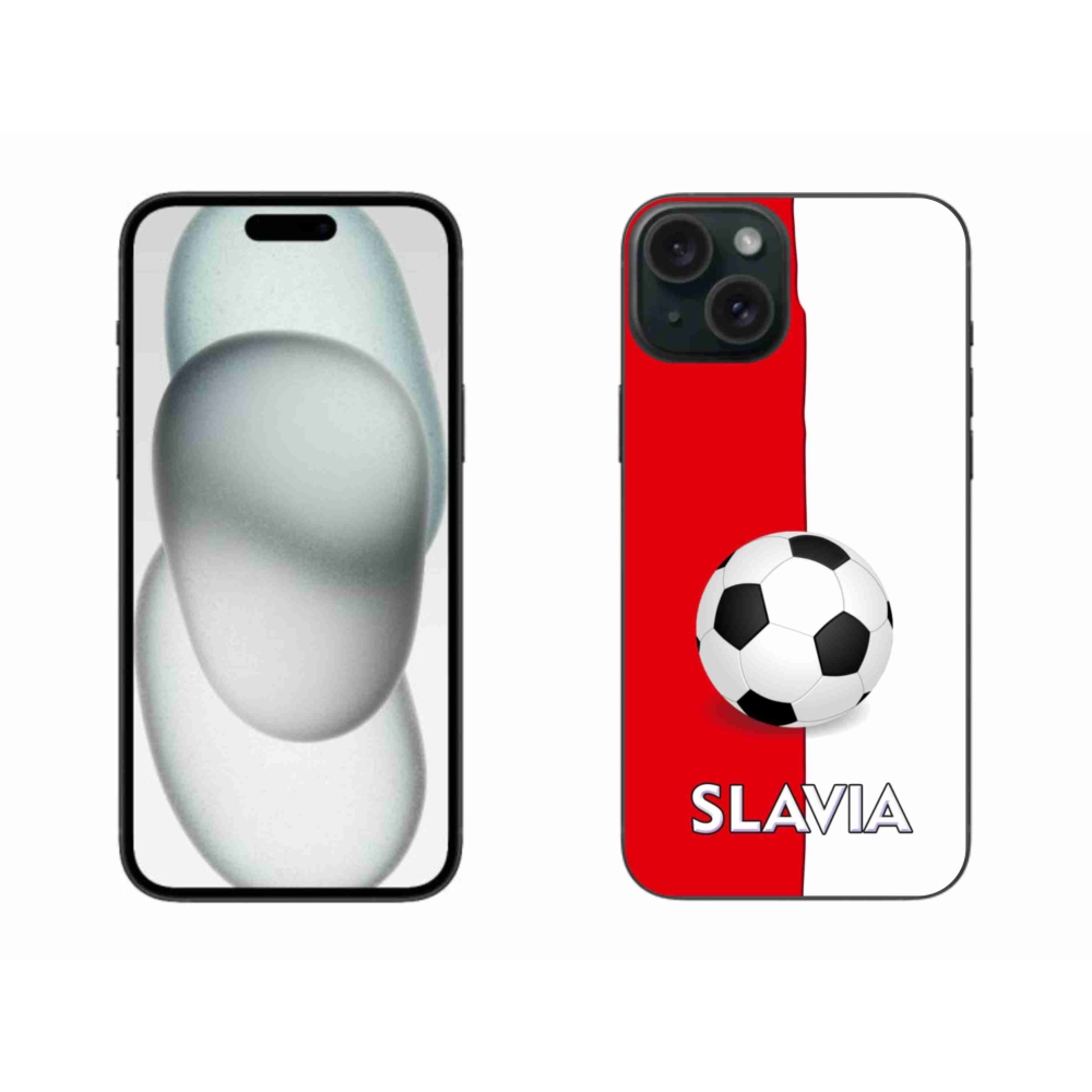 Gelový kryt mmCase na iPhone 15 Plus - fotbal 2