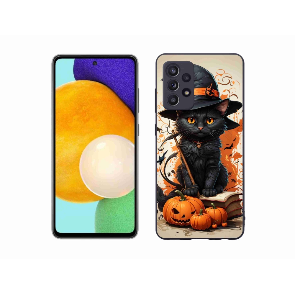 Gelový kryt mmCase na Samsung Galaxy A52/A52 5G - kocour čaroděj
