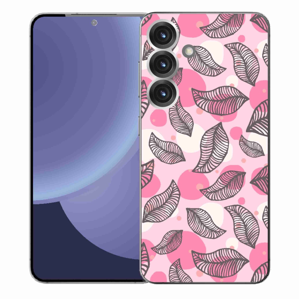 Gelový kryt mmCase na Samsung Galaxy S25+ - kreslené padající listy
