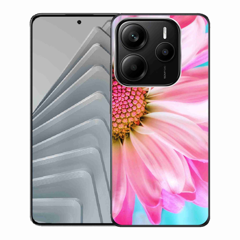 Gelový kryt mmCase na Xiaomi Redmi Note 14 5G - růžová květina