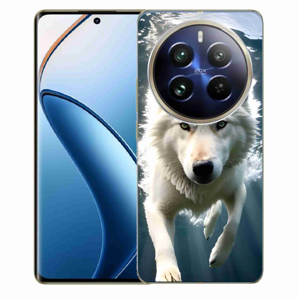 Gelový kryt mmCase na Realme 12 Pro 5G/12 Pro+ 5G - bílý vlk
