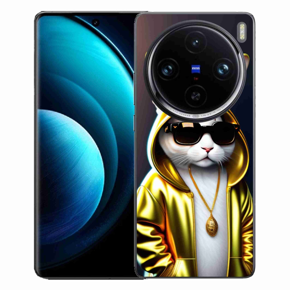 Gelový kryt mmCase na Vivo X100 Pro 5G - kočka boss