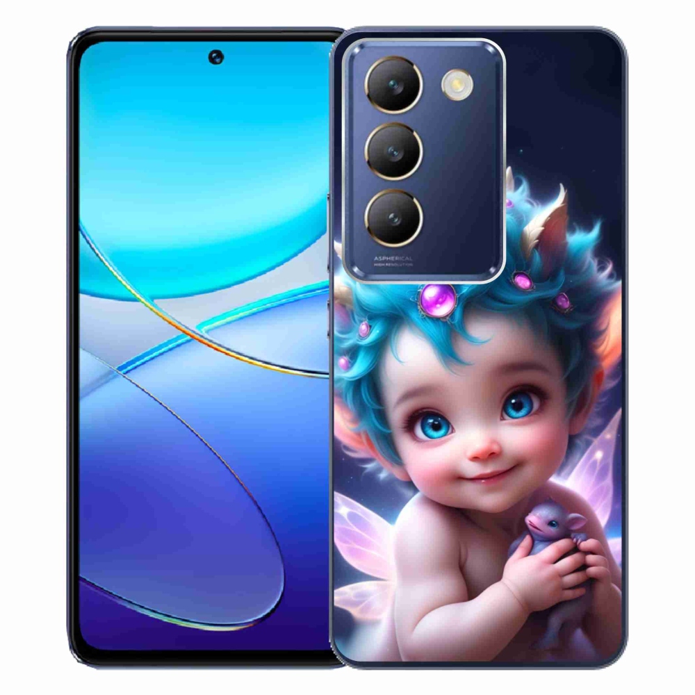 Gelový kryt mmCase na Vivo V40 SE 4G/5G - dítě s motýlími křídly