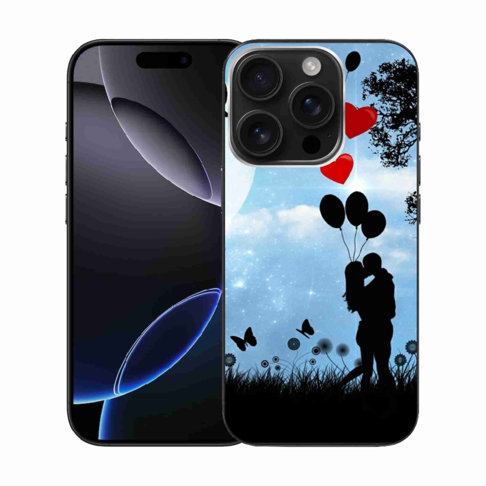 Gelový obal mmCase na iPhone 16 Pro - zamilovaný pár