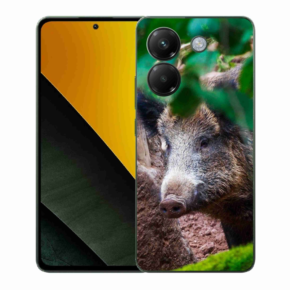 Gelový kryt mmCase na Xiaomi Poco M7 Pro 5G - divoké prase