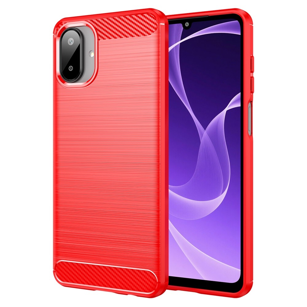 Carbon odolný gelový obal na Samsung Galaxy A07 4G - červený