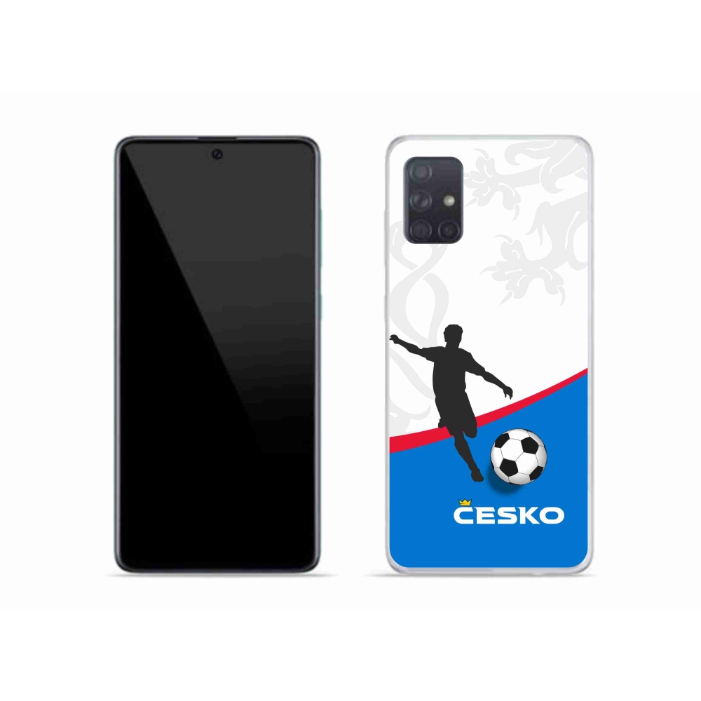 Gelový kryt mmCase na Samsung Galaxy A51 - fotbal Česko 1