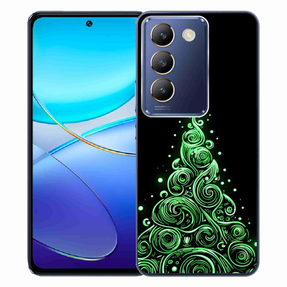 Gelový kryt mmCase na Vivo V40 SE 4G/5G - neonový vánoční stromek 3