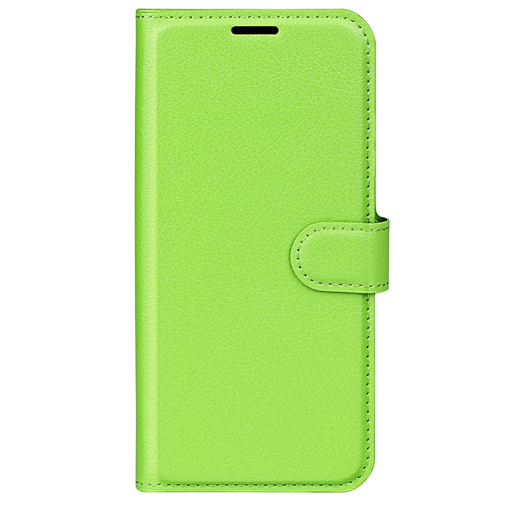 Litchi knížkové pouzdro na Samsung Galaxy S25 Ultra - zelené