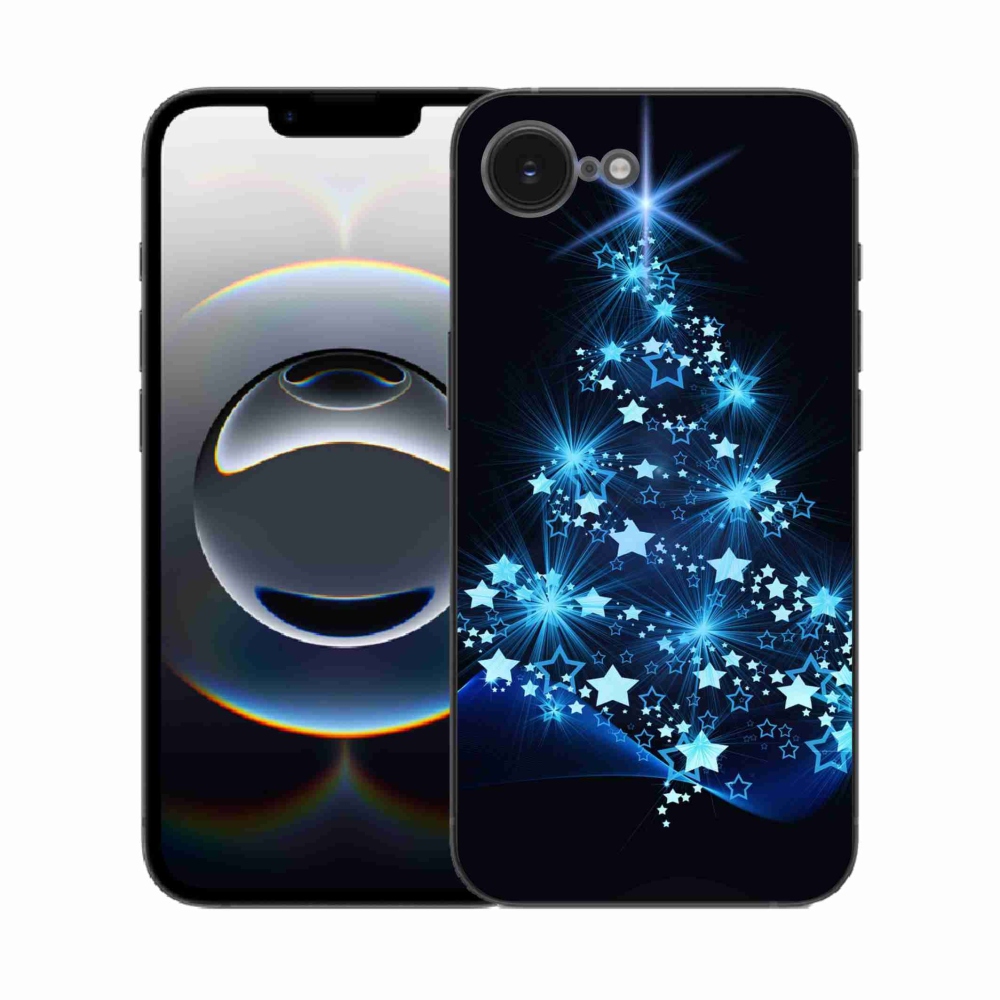 Gelový kryt mmCase na iPhone 16e - vánoční stromek