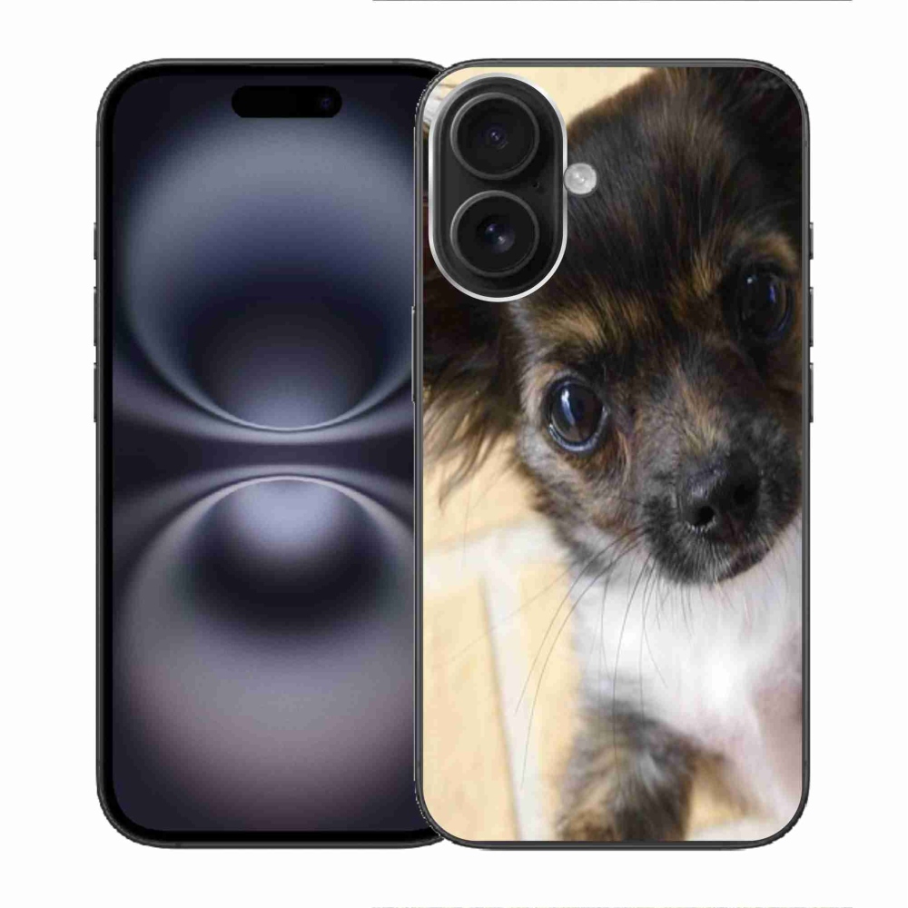 Gelový obal mmCase na iPhone 16 - čivava 2