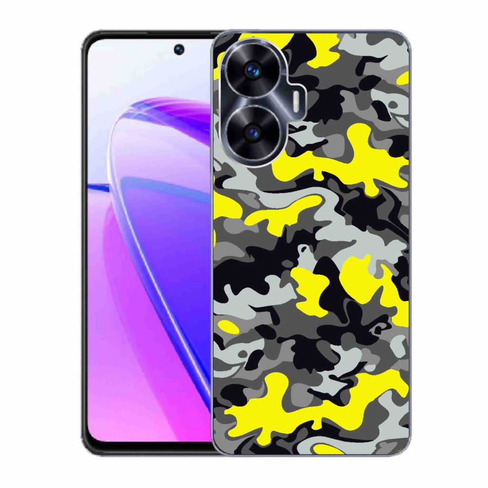 Gelový kryt mmCase na Realme C55 - maskáčový vzor 6
