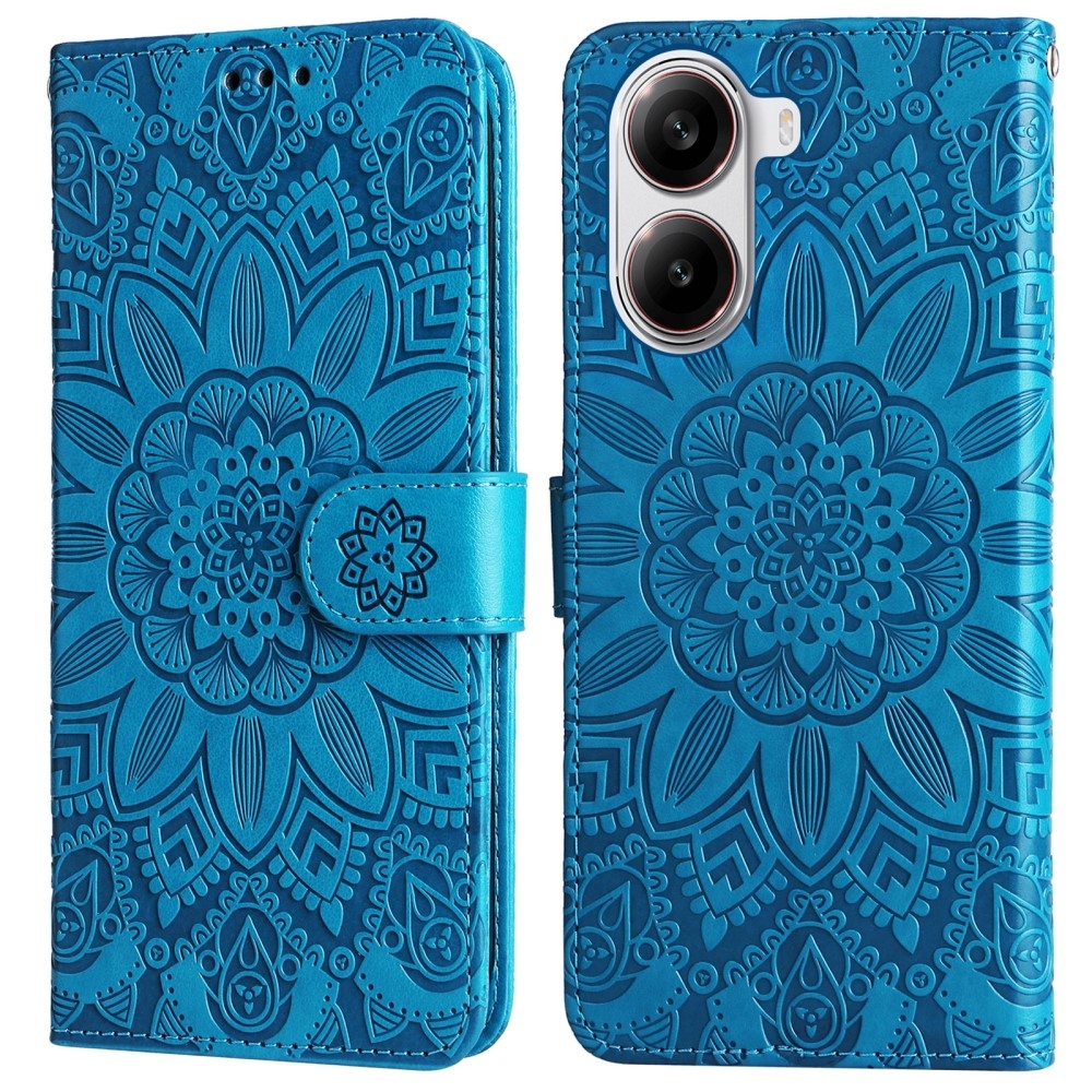 Sunflower knížkové pouzdro na Xiaomi Poco X7 Pro 5G - modré