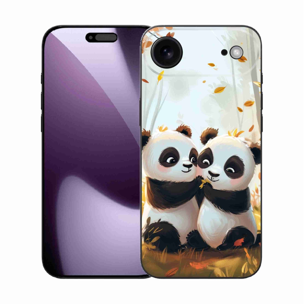 Gelový kryt mmCase na iPhone 17 Air - pandy