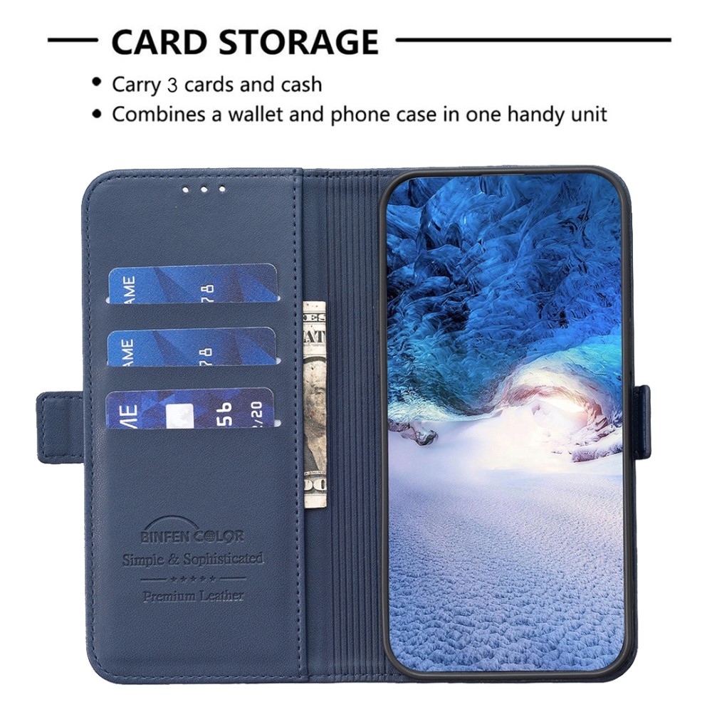 BNF knížkové pouzdro na Samsung Galaxy S24 FE - modré