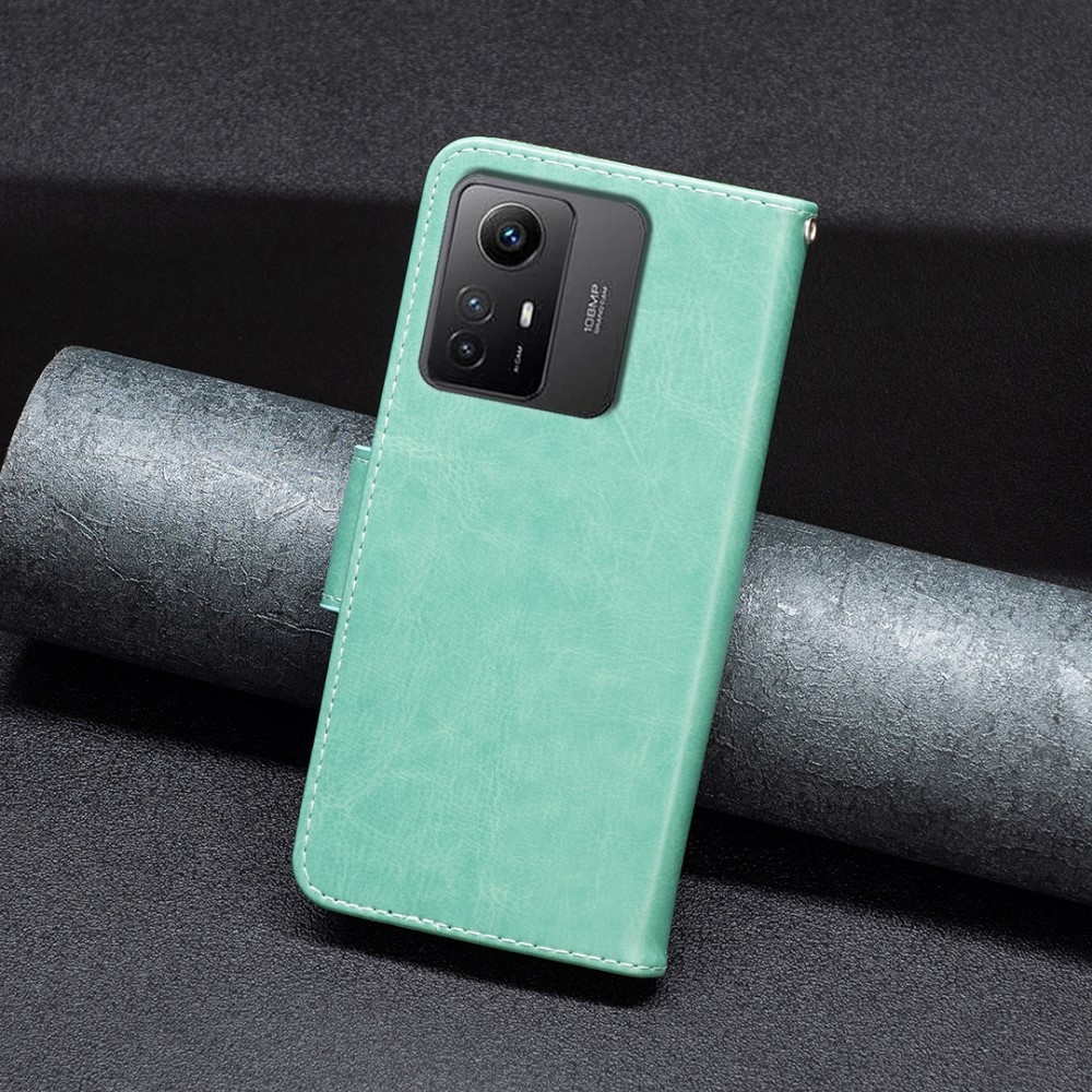 Butterfly knížkové pouzdro na Xiaomi Redmi Note 12S - modrozelené