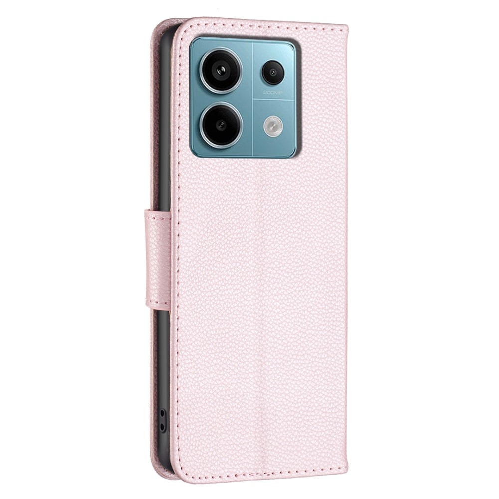 Stand knížkové pouzdro na Xiaomi Redmi Note 13 Pro 5G/Poco X6 5G - růžovozlaté