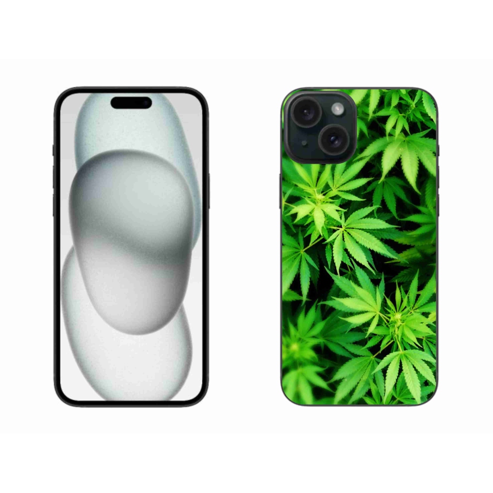 Gelový kryt mmCase na iPhone 15 Plus - konopí 3