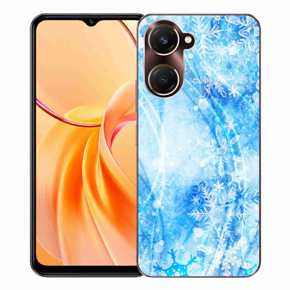 Gelový kryt mmCase na Vivo Y28s 5G - sněhové vločky