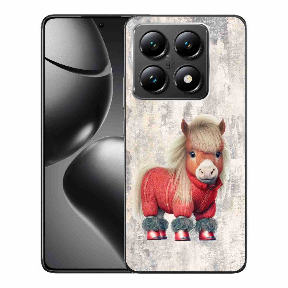 Gelový kryt mmCase na Xiaomi 14T - poník ve svetru