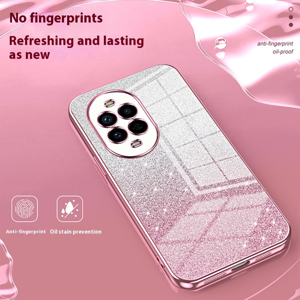 Cut gelový třpytivý obal na Huawei Nova 13 Pro 5G - růžový