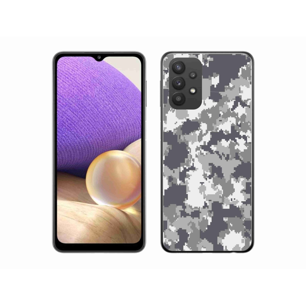 Gelový kryt mmCase na Samsung Galaxy A32 5G - maskáčový vzor 2