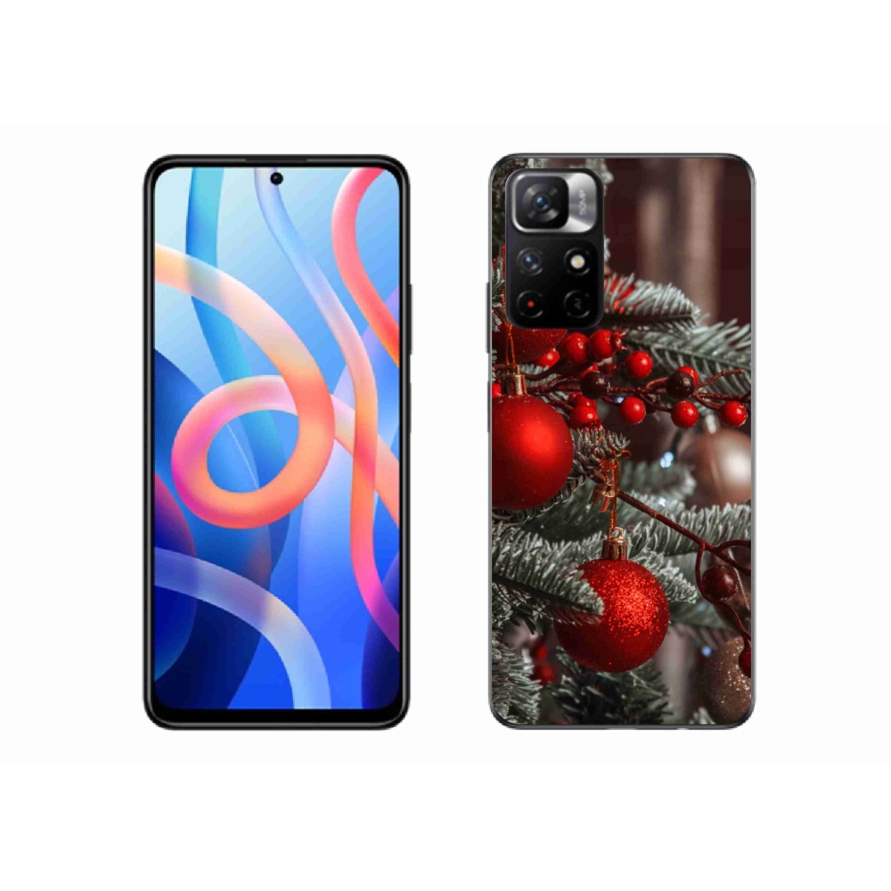 Gelový kryt mmCase na Xiaomi Redmi Note 11S 5G - vánoční ozdoby 2